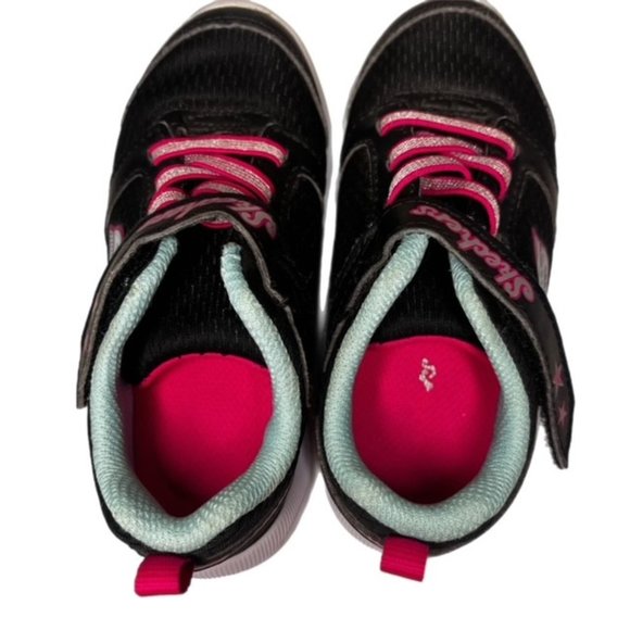 Skechers Girl Skech-Stepz 2.0 Sneakers Black/Turquoise Size 9 - Picture 7 of 11